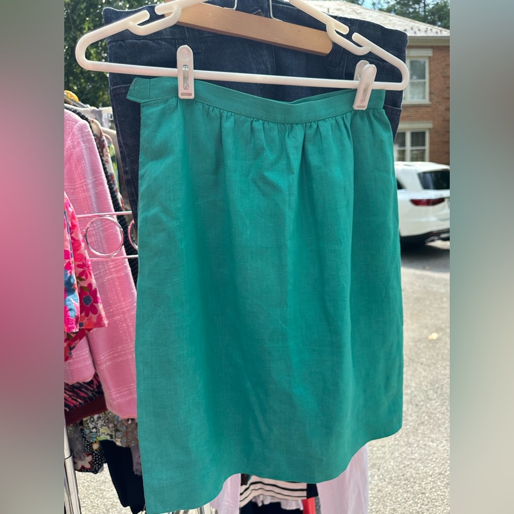 Ungaro Blue A-Line Knee-Length Skirt Casual